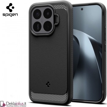 Spigen Rugged Armor guminis dėklas - juodas (Xiaomi 17T Pro) Spigen Rugged Armor guminis dėklas - juodas (Xiaomi 17T Pro)